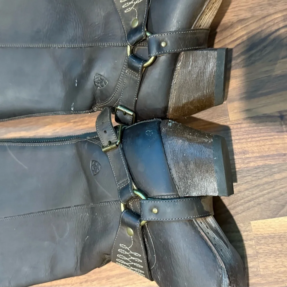ARIAT Sadler Brown Leather Western Knee High Boots #10017362 Sz 9.5
